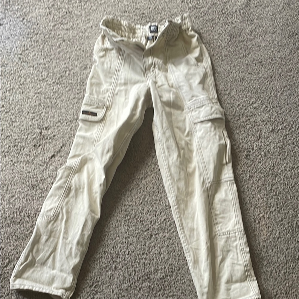 Women’s cream cargo pants from Urban Outfitters